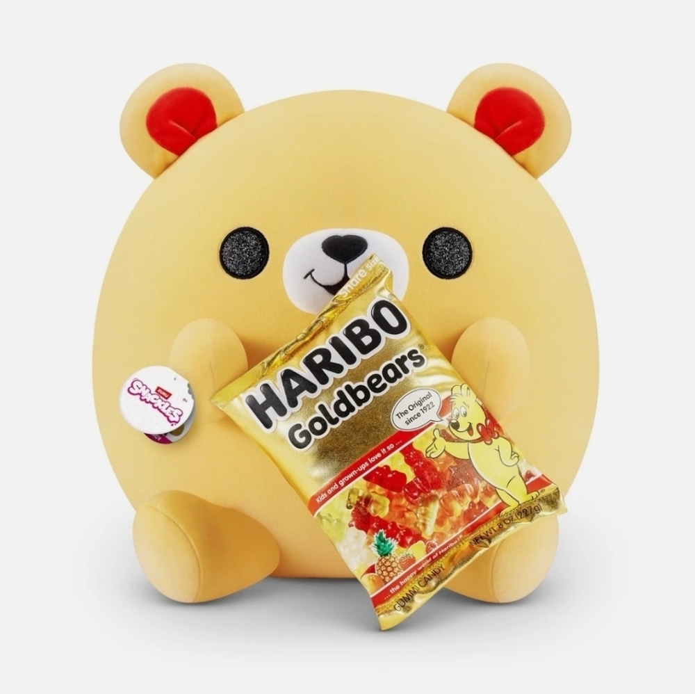 Zuru Snackles Nancy 14" Plush with HARBIO Gummy Bears
